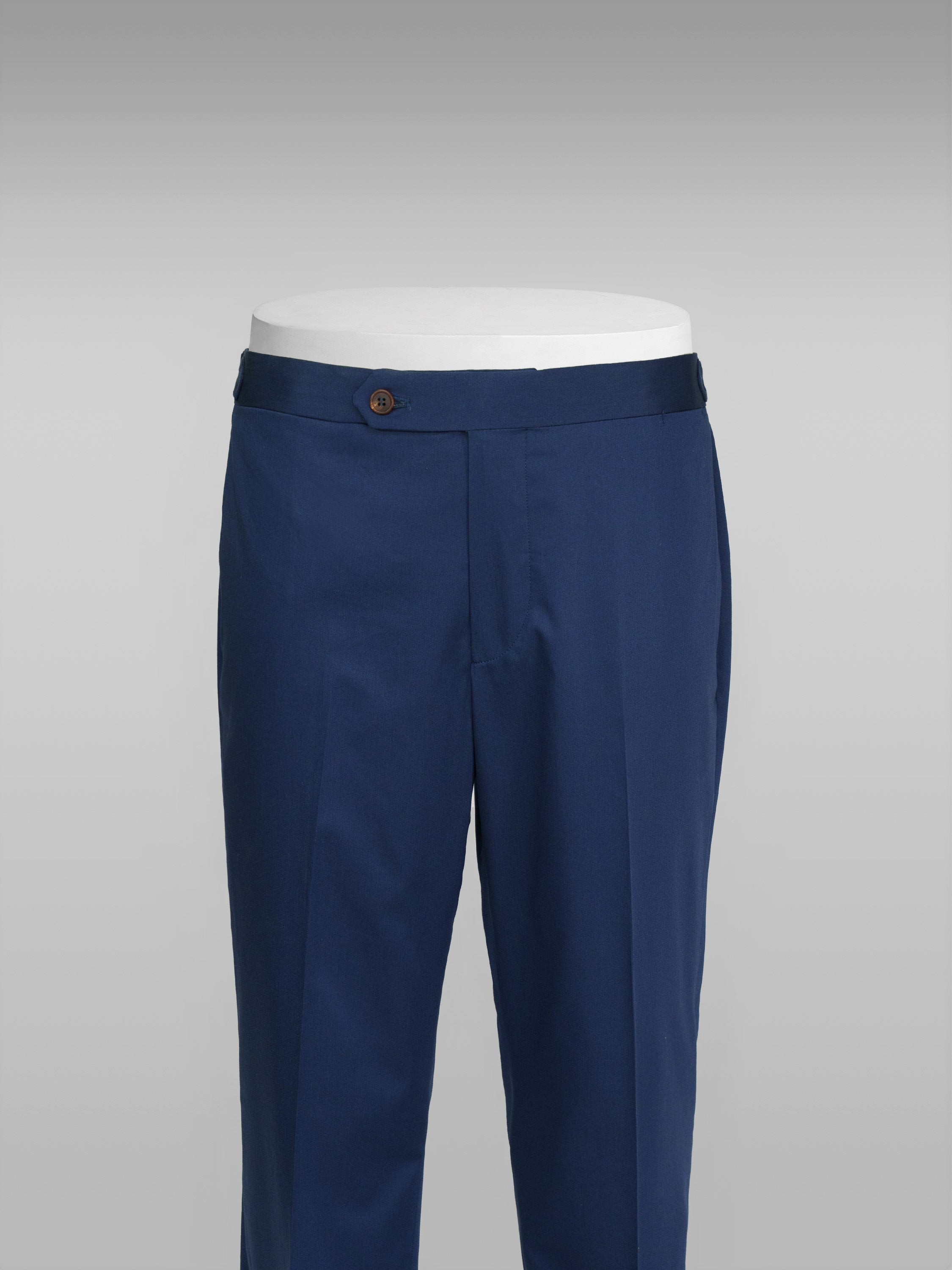 Pantaloni blu in cotone elastan leggero